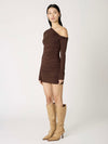 Arwen Dress in Chocolate