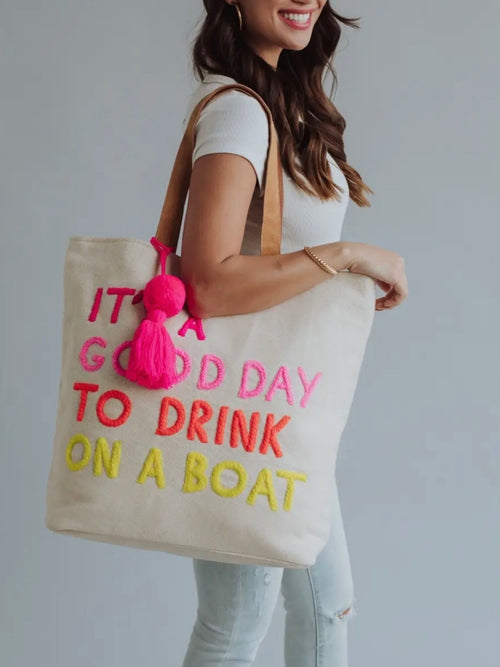Drink On A Boat Tote