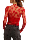 Lady Lux Layering Top in Red Racer