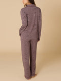 Aria Slim Notch Collar PJ Set in Wild Driftwood