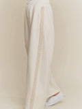 Trimmed & Tailored Barrel Sweatpants in Cream
