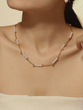 Nera Petite Pearl Chain Necklace