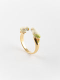 White Budgerigar Face to Face Ring