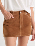The Better Than Suede Mini Skirt in Cafe Clay