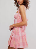 Laurel Plaid Mini in Pink Combo