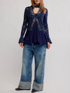 First Crush Lace Tunic in Deeper Iris