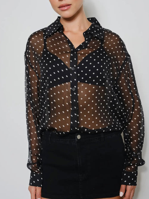 Doting On You Blouse in Black