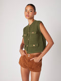 Smooth Sailing Vest in Olive