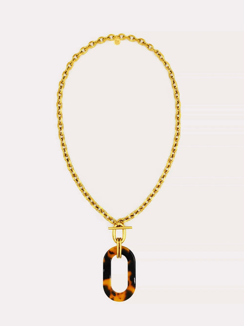 Tortoise Carabiner Necklace
