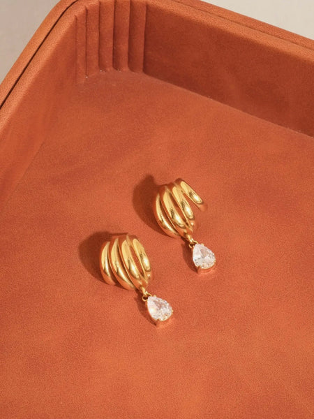 Dovely CZ Drop Earrings