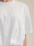 Bubbling Over Cropped Tee in White