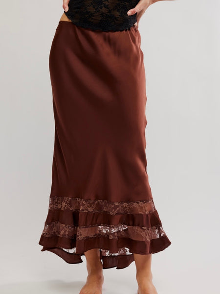 Long Lost Lover 1/2 Slip in Spiced Chocolate