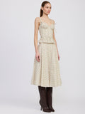 Rosalia Top in Ivory & Olive