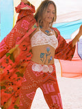 Libertine Reversible Robe in Cayenne