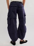 Reef Curved Cargo Twill Pant in Black