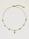 Aveline CZ Floral Chain Necklace
