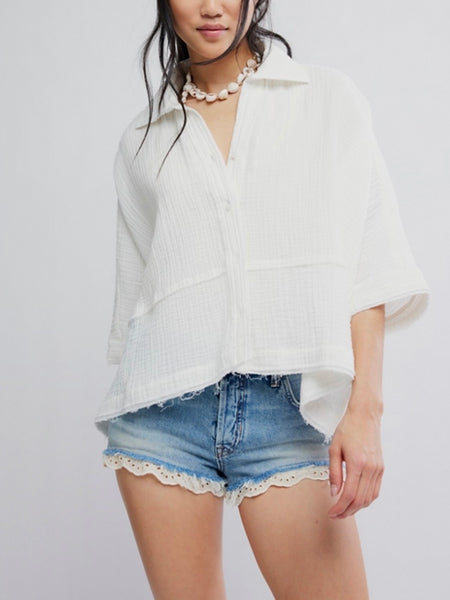 Happy Days Top in Clean Ivory