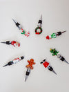 Holiday Icon Wine Stopper in Wreath