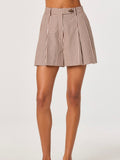 Preston Shorts in Brown Checker