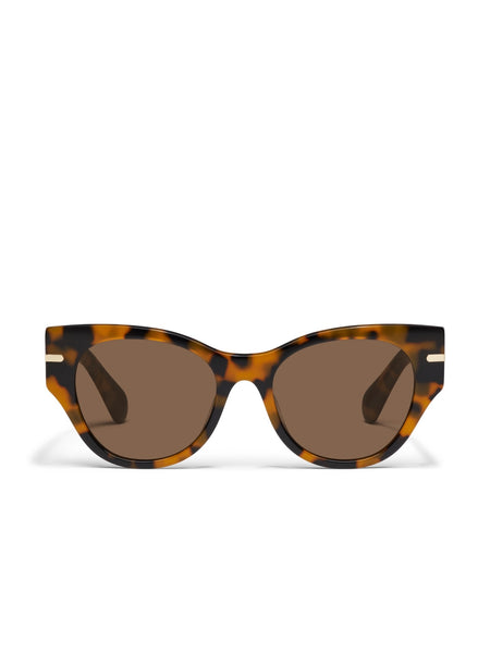 Chit Chat Sunnies in Pebble Tort & Brown