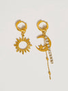 Edmee Sun & Moon Mismatch Earrings