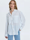 Samantha Top in Frost Blue Stripe