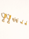 Stone Teardrop Earring Set