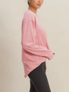 Drop Shoulders Not Names Tee in Taffy Pink