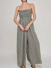 Going Gingham Jumpsuit in Black