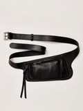 Avalon Leather Sling in Black Leather