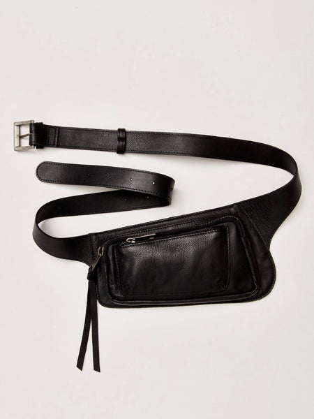 Avalon Leather Sling in Black Leather