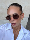 Superior Sunglasses in Gold Brown