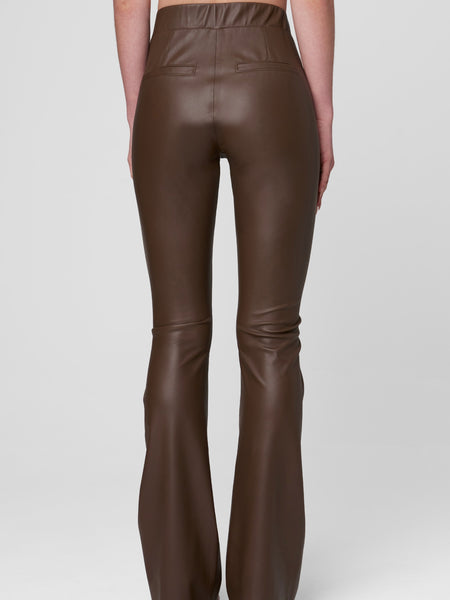 Move Forward Faux Leather Pant in Chocolate