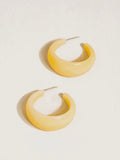 Ines Resin Hoops in Yellow