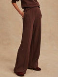 The Wide Leg Pant 28 in Coffee Bean Marl