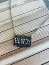 Howdy Plate Necklace