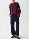 Reena Oversized Tee in Velvet Navy