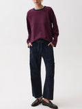 Reena Oversized Tee in Velvet Navy