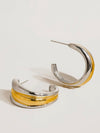 Lazare Two Tone C Hoops