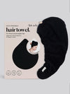 Quick Dry Hair Towel in Eco Black