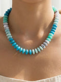 Major Disc Beaded Necklace in Green
