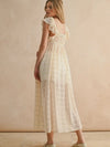 Midnight Mood Chiffon Top Dress in Cream