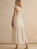 Midnight Mood Chiffon Top Dress in Cream