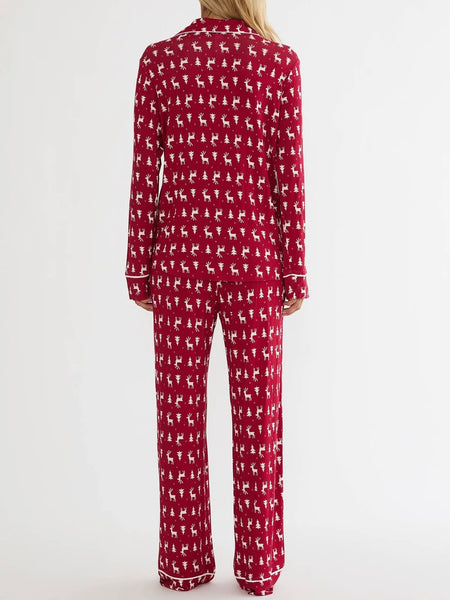 Livy & Connie PJ Set in Rouge Frost