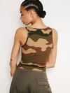 Slim Rib Tank in Fatigue Camo