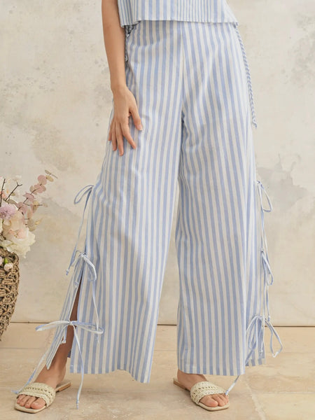 Summer Soiree Pant in Blue Stripe