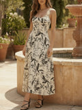 Birds Of A Feather Midi Dress in Cream