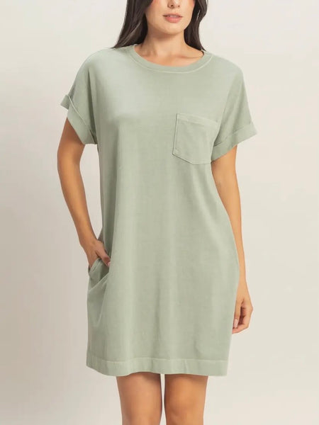 When's Tee Time Mini Dress in Sage
