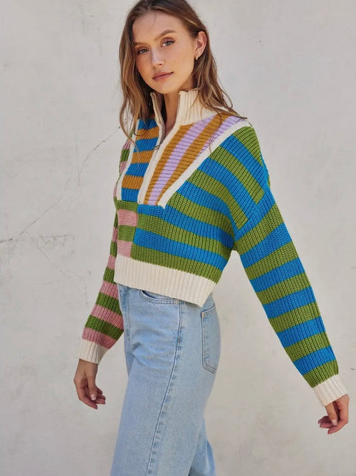 New Kid On The (Color)Block Sweater in Bright