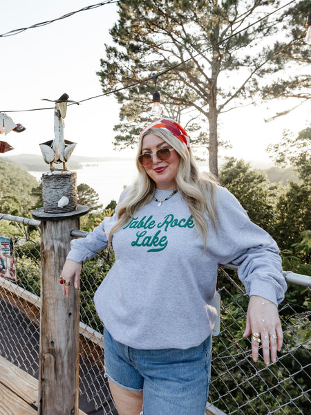Table Rock Lake Sweatshirt in Heather Grey